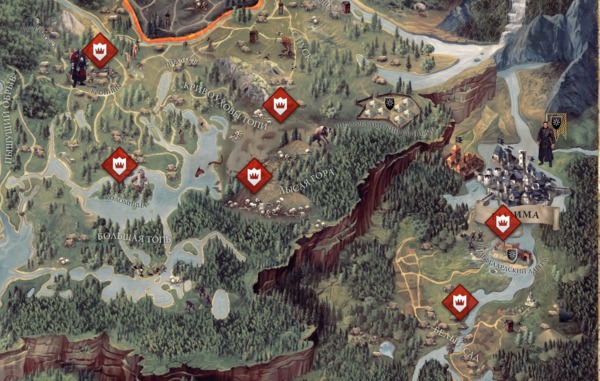  Ведьмак 3 "Дикая охота" - интерактивная карта  на mego-forum.ru
